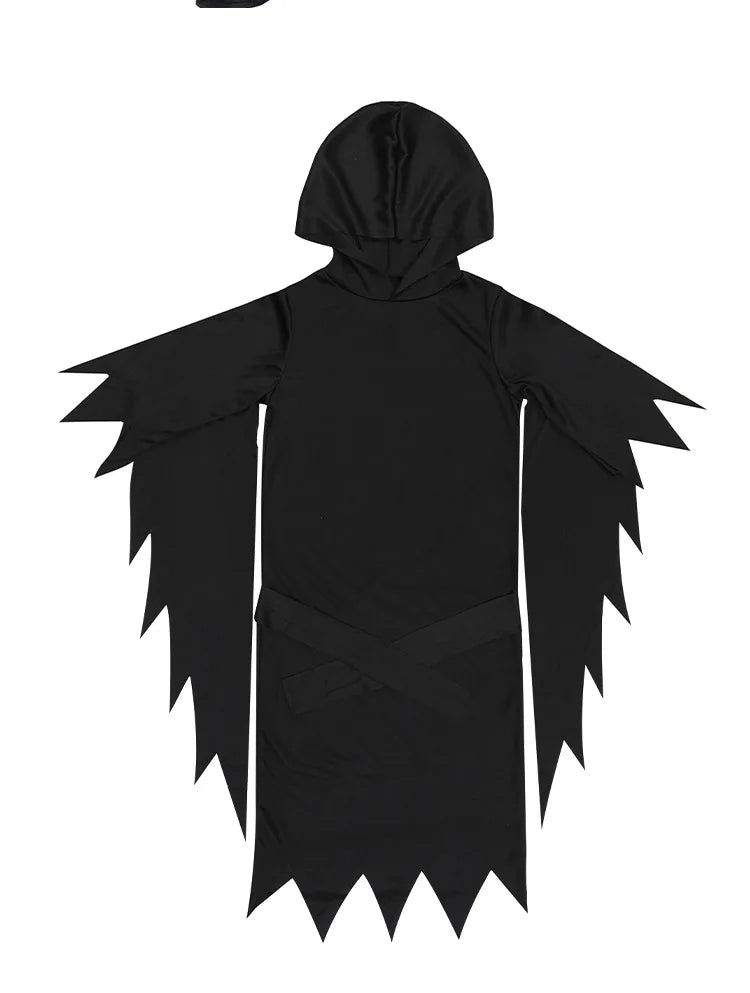 Scream Ghostface Cosplay Costume Horror Movie Mask Robe Outfit Adult Halloween Carnival Party Fancy Dress Role Play Suit by Geo’s Online Store