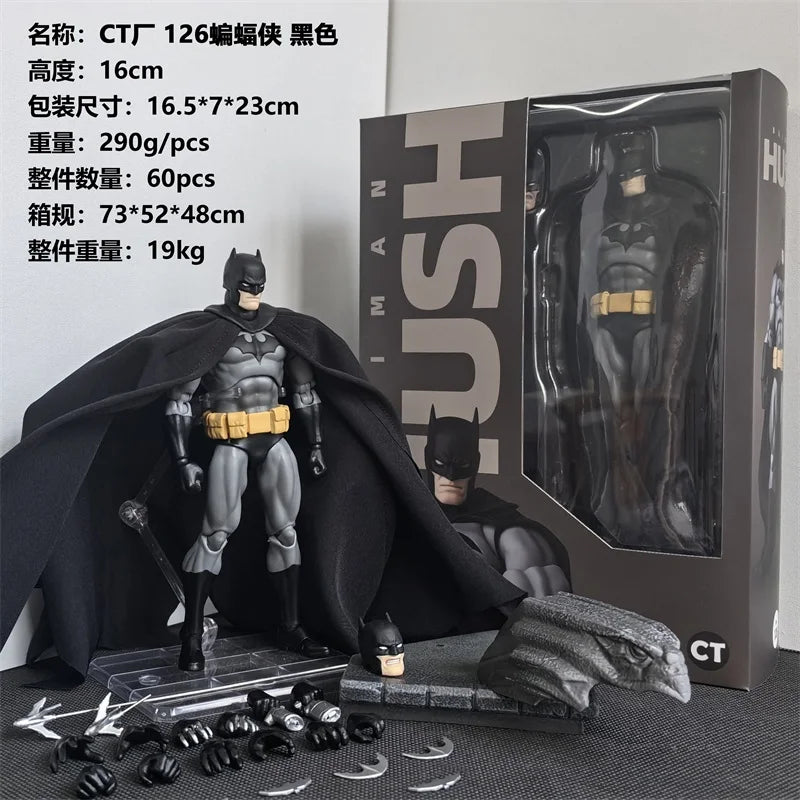 CT Toys Batman Figure Batman Mafex 126 Action Figures DC Justice League Hush Figurine The Dark Knight Collection Toy gifts by Geo’s Online Store