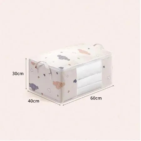 Large Capacity Clothes Storage Bag Organizer With Reinforced Handle Suitable For Blankets Bedding Foldable With Sturdy Zipper by Geo’s Online Store