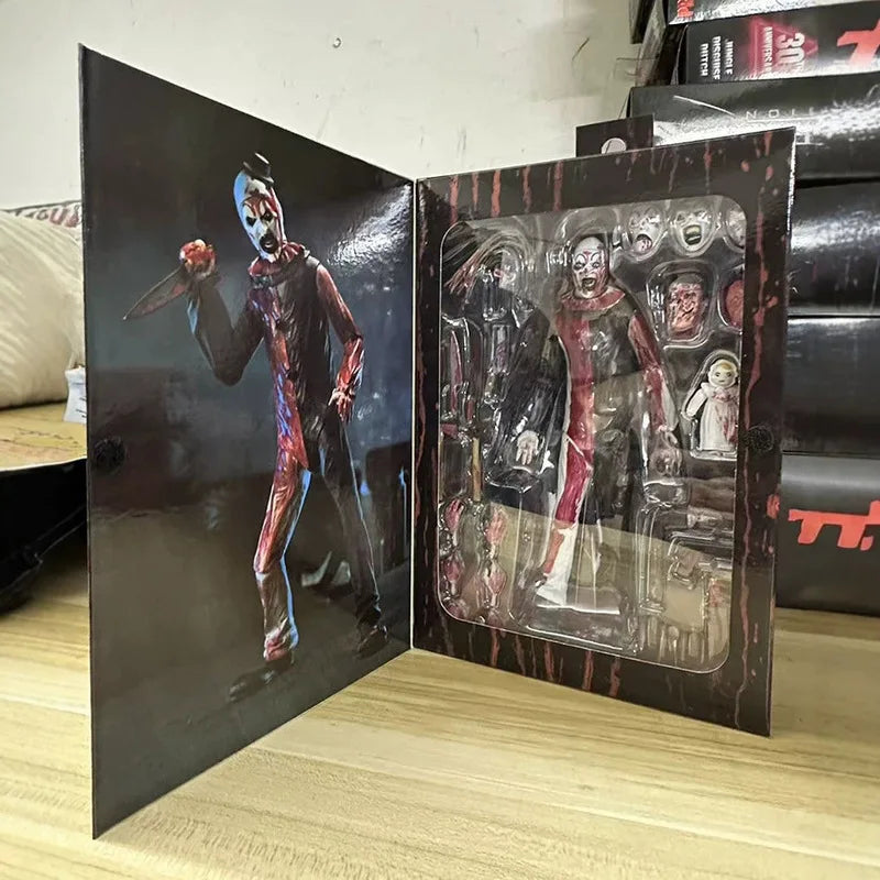Neca Terrifier Ultimate Art The Clown Blood Soaked 7 Inch Action Figure Collectible Model Horror Theme For Adult Collectors by Geo’s Online Store