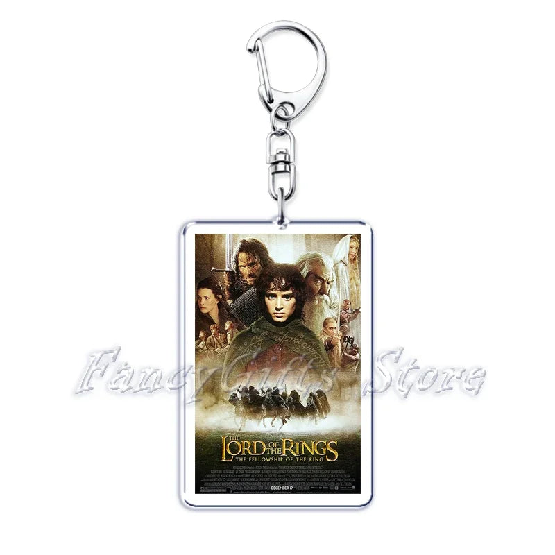 Classic Movie Keychains for Accessories Bag Pulp Fiction The Fast Furious Films Pendant Key Chains Keyrings Jewelry Fans Gifts by Geo’s Online Store