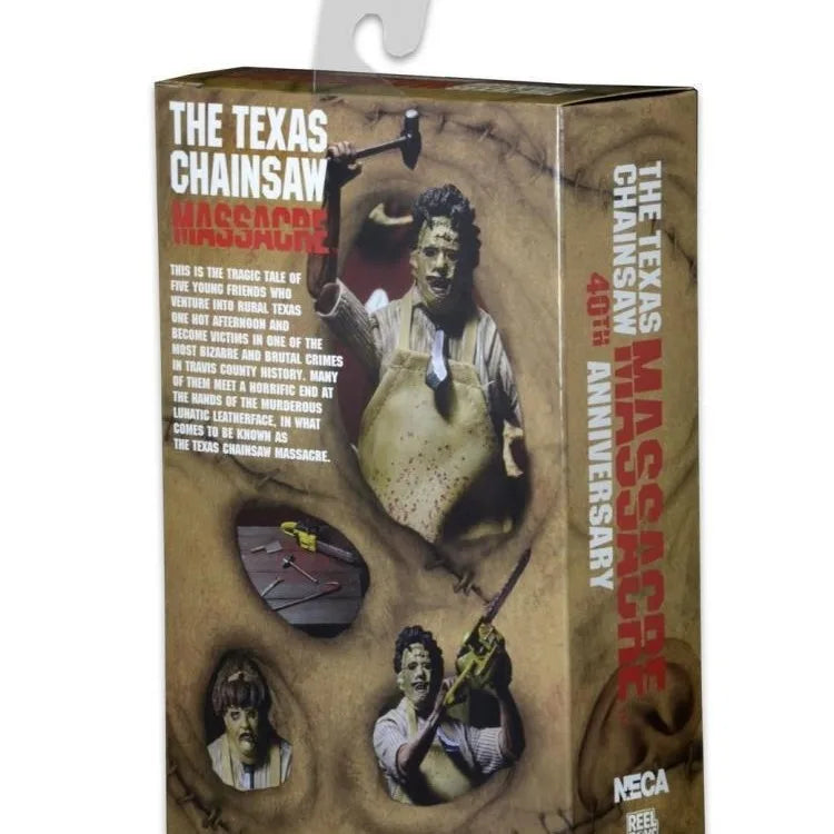 In Stock NECA Leatherface 40th Anniversary Action Figure, Texas Chainsaw Massacre Horror Character Collectible Model Doll by Geo’s Online Store