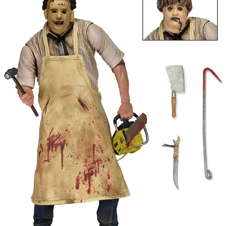 In Stock NECA Leatherface 40th Anniversary Action Figure, Texas Chainsaw Massacre Horror Character Collectible Model Doll by Geo’s Online Store