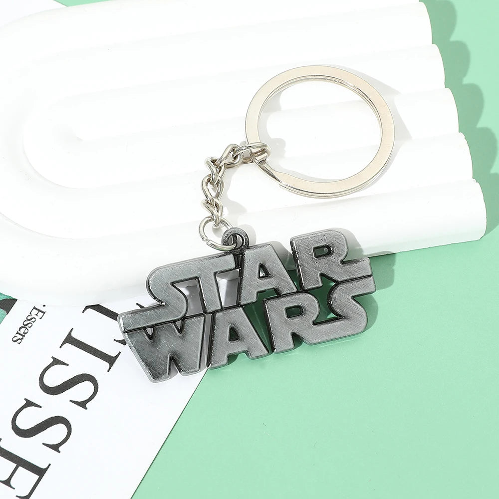 Star War Logo Ornament Keychain for Men, Star War Metal Keychain, Bag Keyrings by Geo’s Online Store
