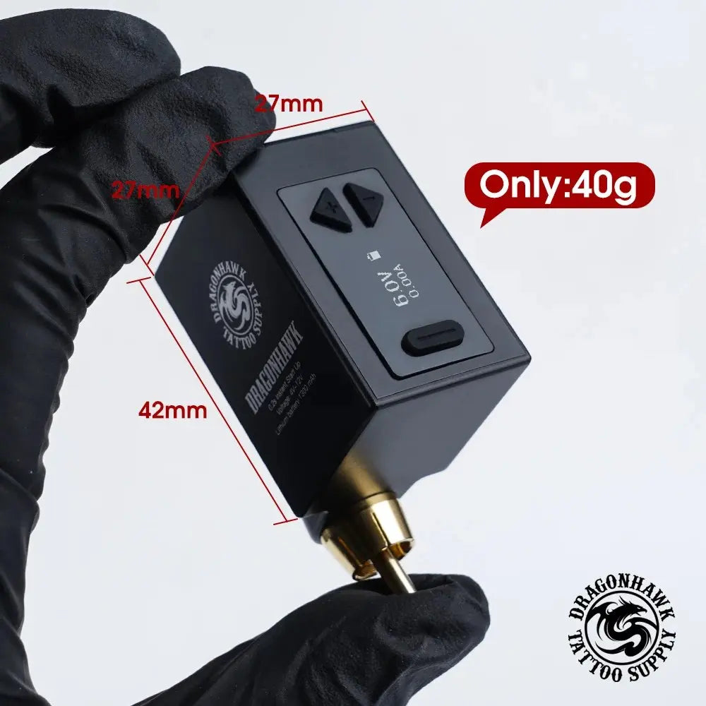 Mast K2 Wireless Tattoo Machine 3.5mm Stroke 1300mAh with Dragonhawk Battery for Beginner or Pro Studio Supplies by Geo’s Online Store