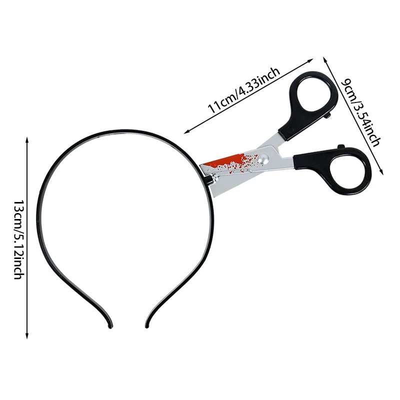Halloween Horror Props Blood Fake Saws Knife Headband For Halloween Party Masquerade Mischief Props Decoration Supplies by Geo’s Online Store