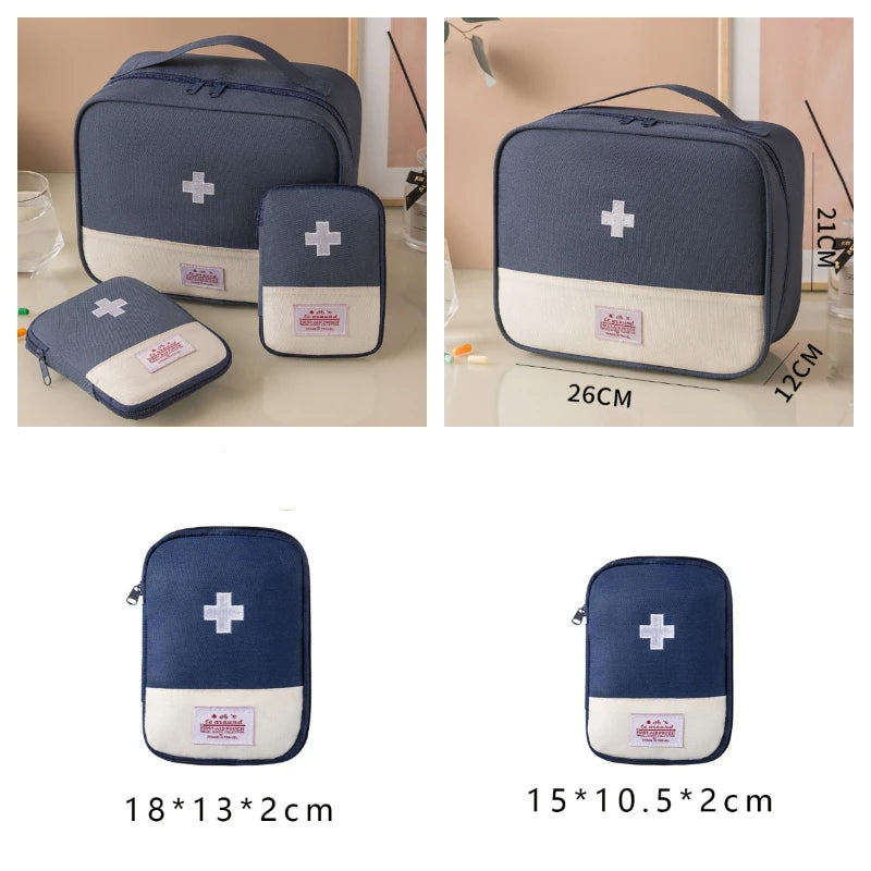 3 Pcs/set Portable Medical Storage Bag Camping Emergency First Aid Kit Organizer Home Outdoor Travel Bag by Geo’s Online Store