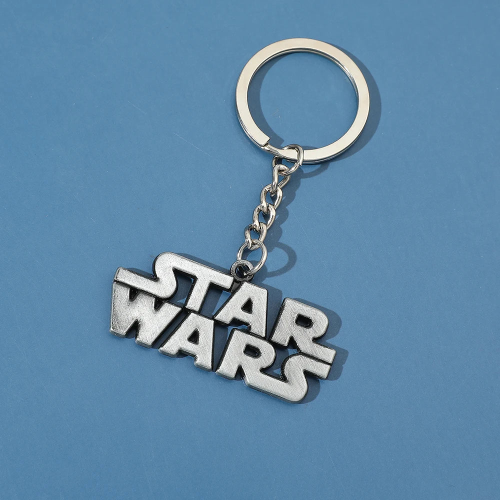 Star War Logo Ornament Keychain for Men, Star War Metal Keychain, Bag Keyrings by Geo’s Online Store