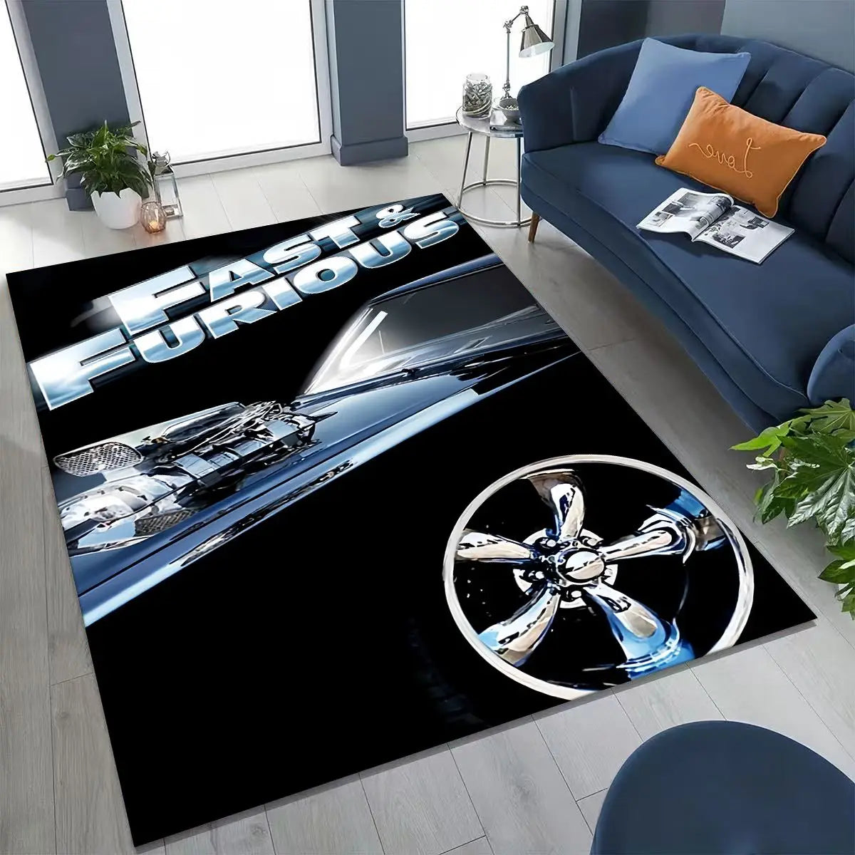 Fashion Fast & Furious X Dominic Art Carpet Rug for Bedroom Living Room Sofa Home Doormat Decor,Large Kid Non-slip Floor Mat by Geo’s Online Store
