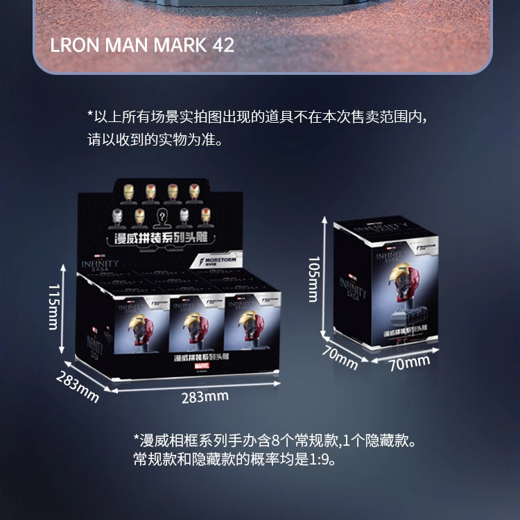 Original Iron Man Helmet Mask 9 Styles War Machine MK16 MK42 MK85 Tony Stark DIY Toys Model Action Figure Assembled Gift by Geo’s Online Store