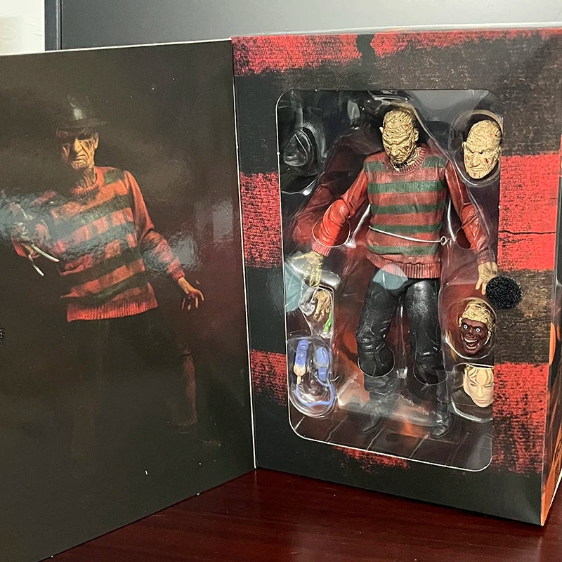 Freddy Krueger Action Figure Trick R Treat Sam Figure Freddy's Revenge Horror Model Toy Halloween Christmas Gifts by Geo’s Online Store