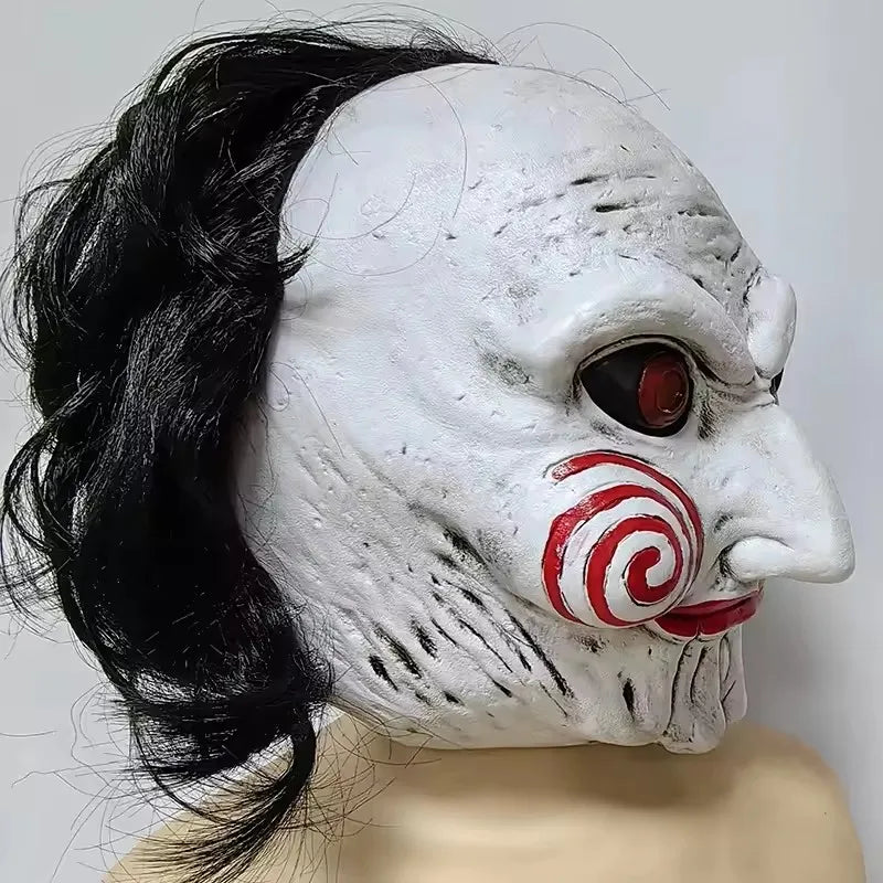 Horror Demon Jigsaw Saw Mask Cosplay Saw X Scary Killers Latex Helmet Party Costume Masks Adult One Size by Geo’s Online Store