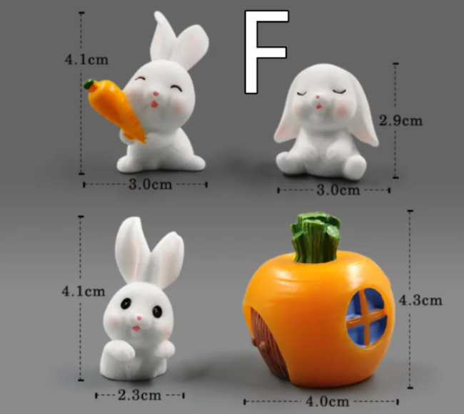 Mini Resin Animal Figurines – DIY Micro-Landscape Decor by Geo’s Online Store