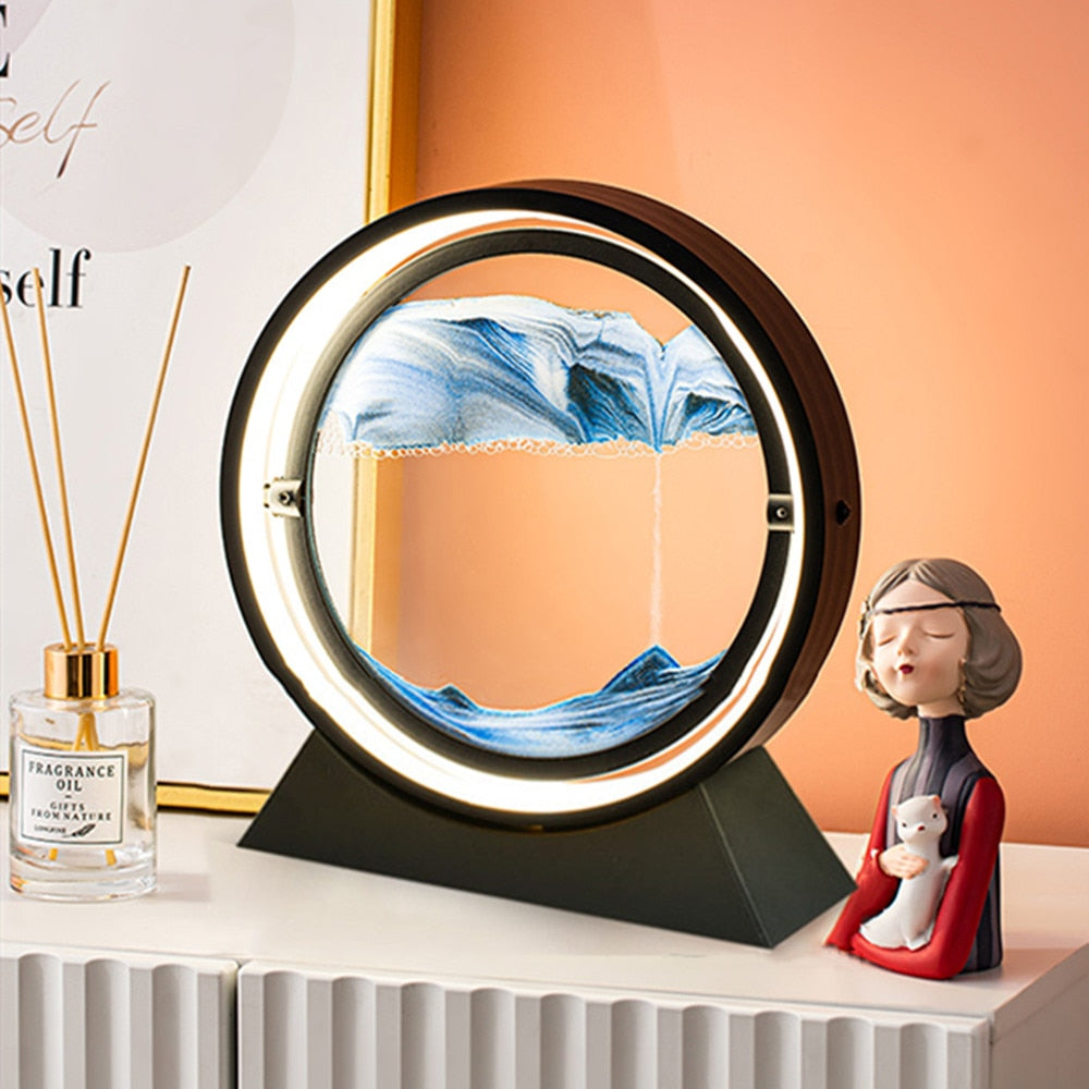 Moving Sand Art Landscape Table Lamp by Geo’s Online Store