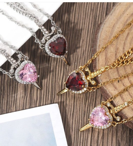 Love Dagger Necklace by Geo’s Online Store