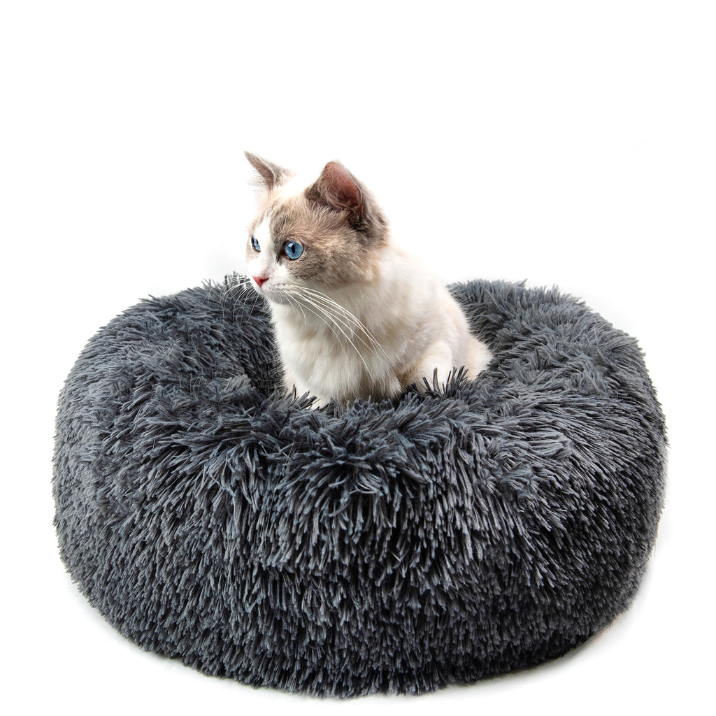Round Plush Dog Bed for Small Dogs and Puppies by Geo’s Online Store