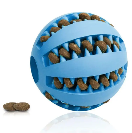Interactive Rubber Slow Feeder Dog Ball by Geo’s Online Store