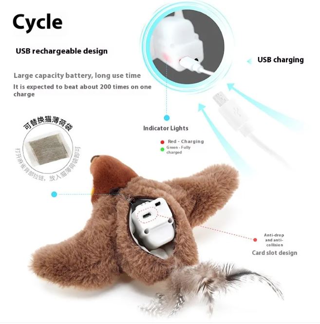 Flapping Bird Cat Toy by Geo’s Online Store