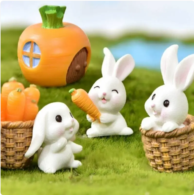 Mini Resin Animal Figurines – DIY Micro-Landscape Decor by Geo’s Online Store
