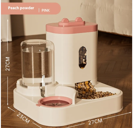 Automatic Pet Feeder Dog Basin Cat Bowl Supplies Water Dispenser by Geo’s Online Store