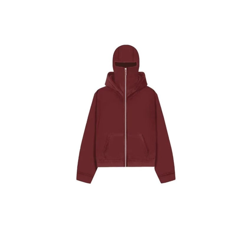 Men's Hooded Zip-Up Baseball Jacket by Geo’s Online Store