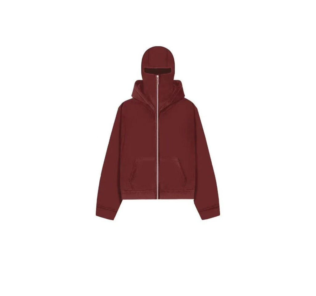 Men's Hooded Zip-Up Baseball Jacket by Geo’s Online Store