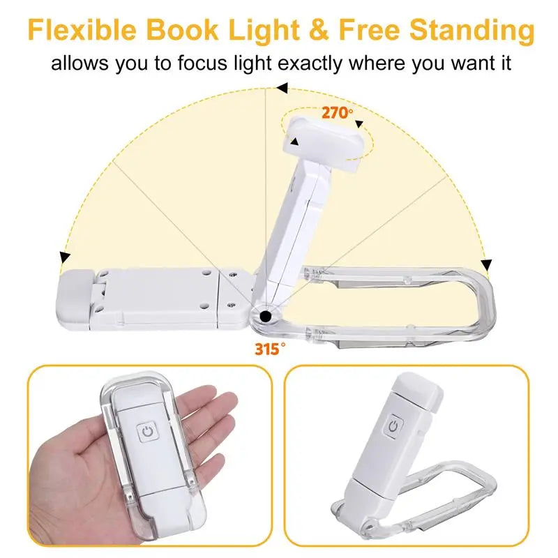 LED USB Rechargeable Book Light Reading Light Eye Protection by Geo’s Online Store