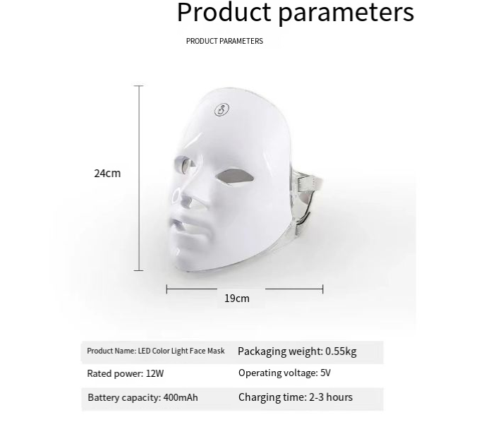 LED Therapy Face Mask For Skin Rejuvenation by Geo’s Online Store