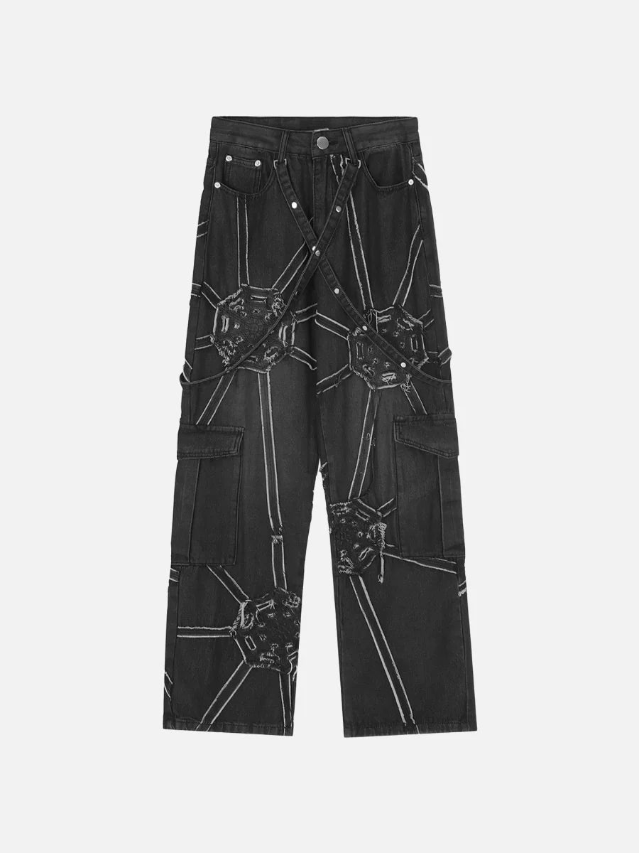 Spider Denim Pants by Geo’s Online Store