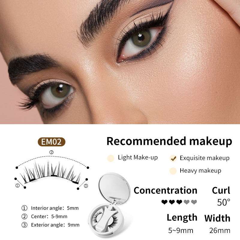 Magnetic False Eyelashes Set with Applicator by Geo’s Online Store