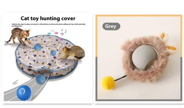 PurrPlay Self-Rolling Cat Toy Ball by Geo’s Online Store