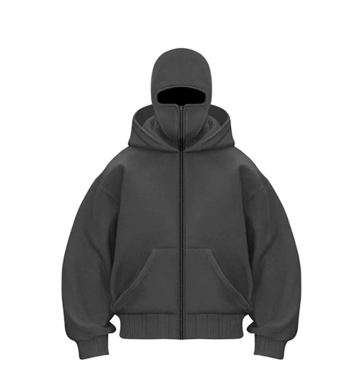 Men's Hooded Zip-Up Baseball Jacket by Geo’s Online Store