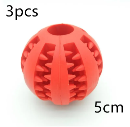Interactive Rubber Slow Feeder Dog Ball by Geo’s Online Store
