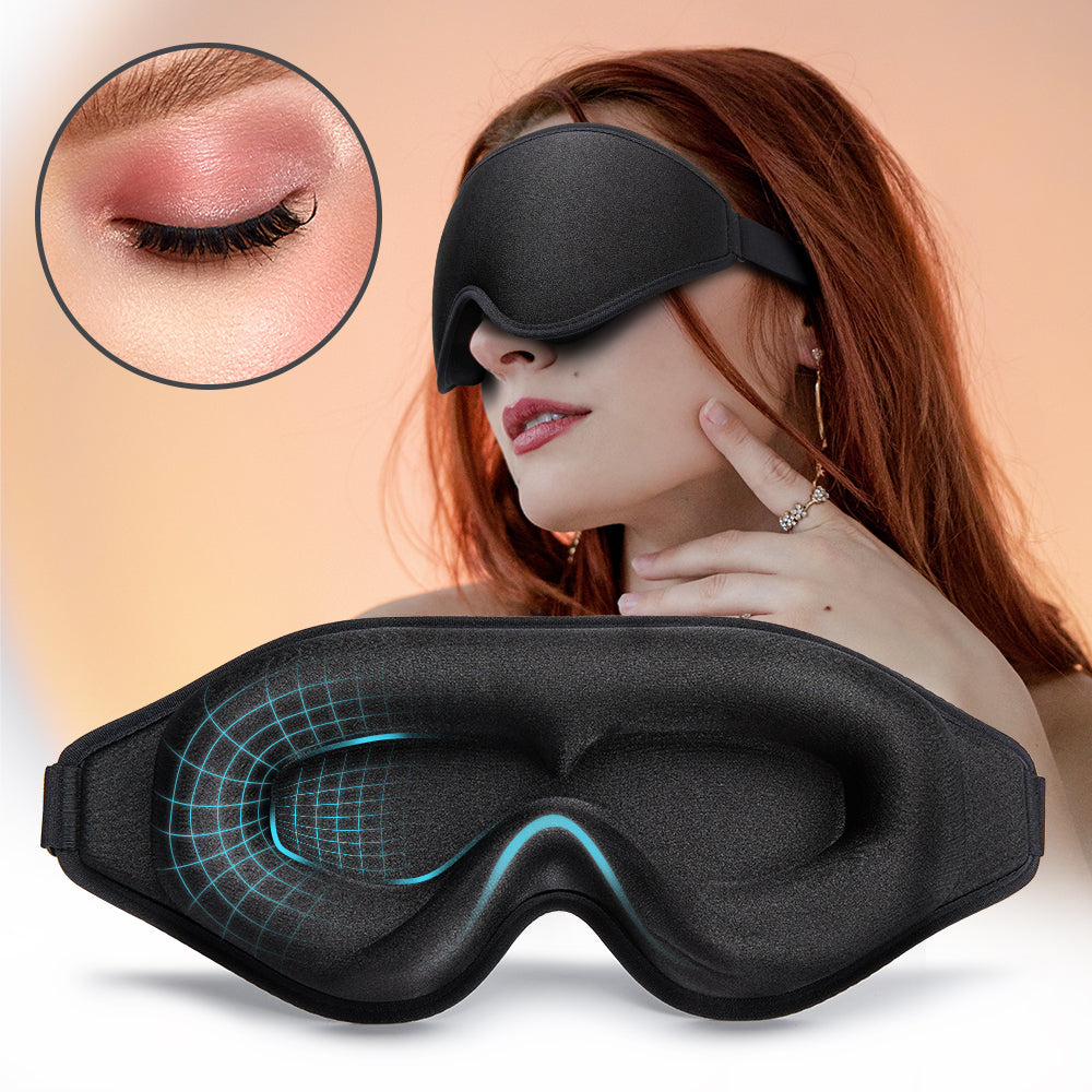 3D Natural Memory Foam Sleep Mask for Comfort by Geo’s Online Store