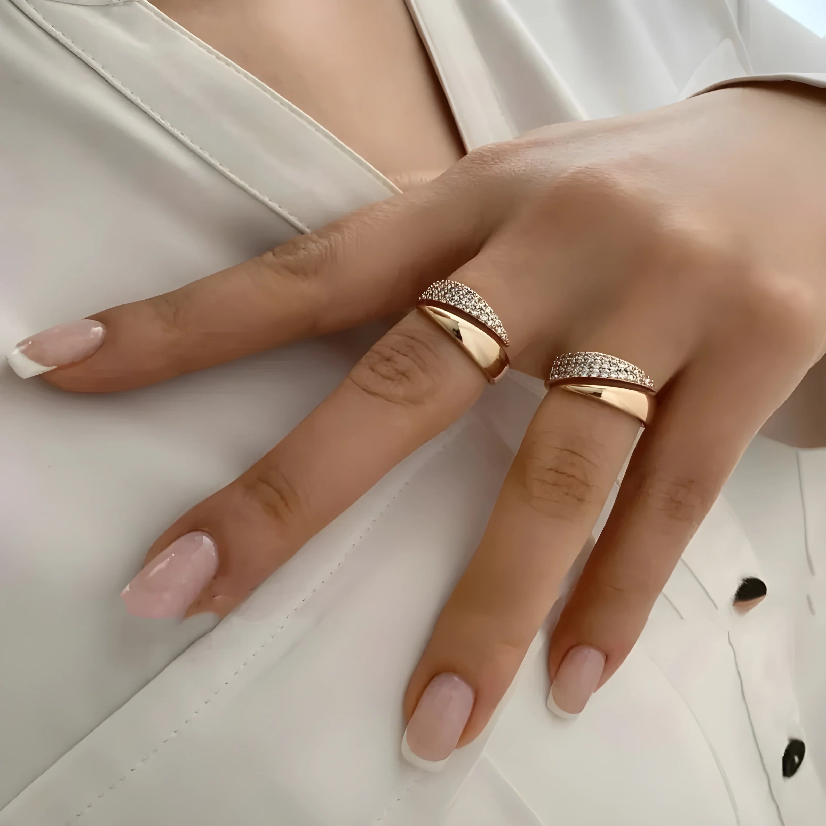 Elegant Adjustable Sparkle Ring by Geo’s Online Store