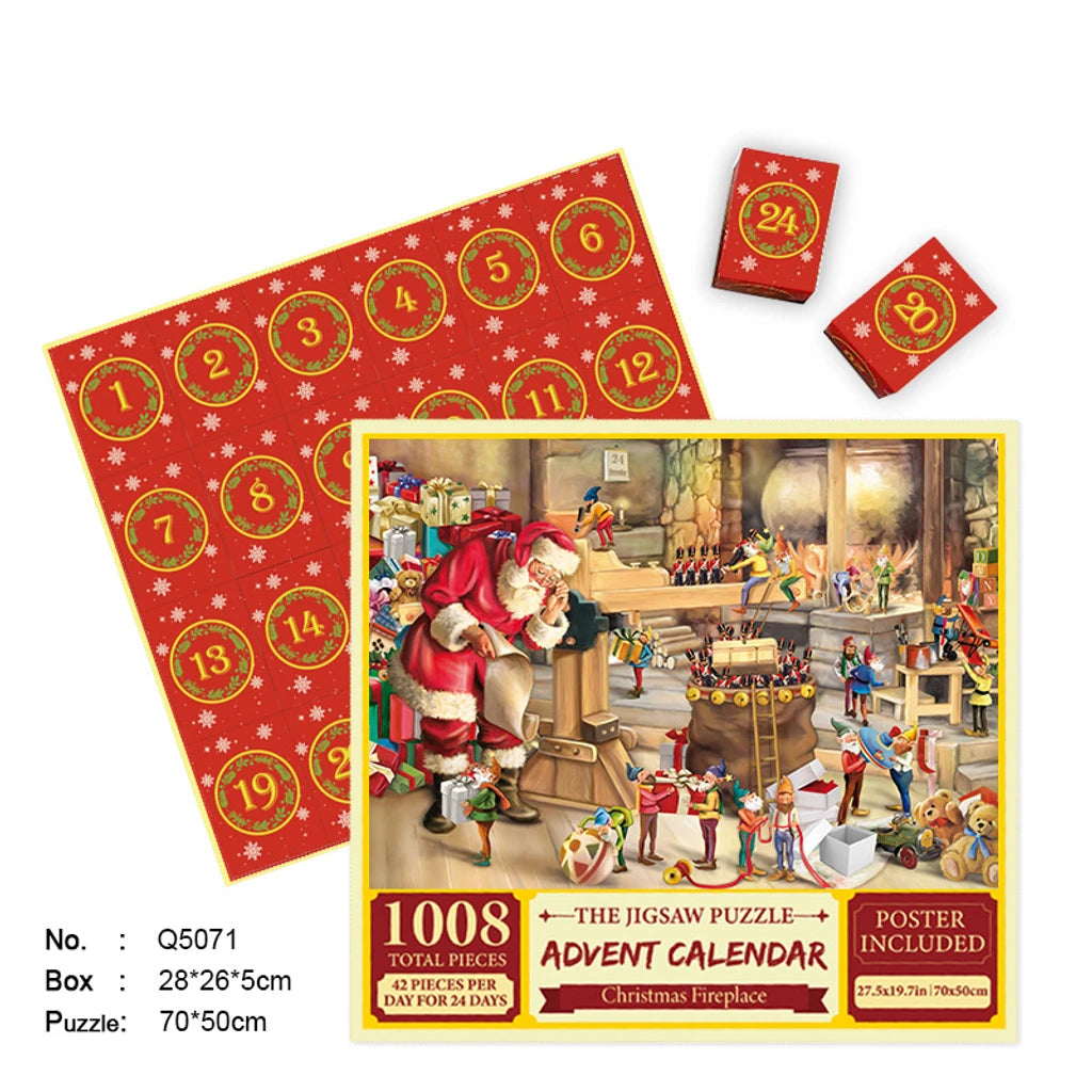 Merry Jigsaw Advent Calendar Puzzle by Geo’s Online Store