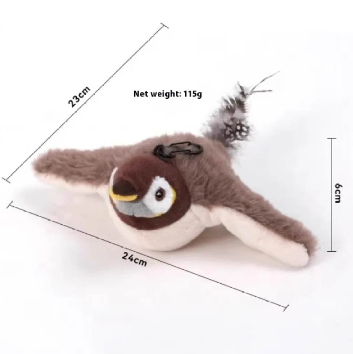 Plush Bird Pet Toy by Geo’s Online Store